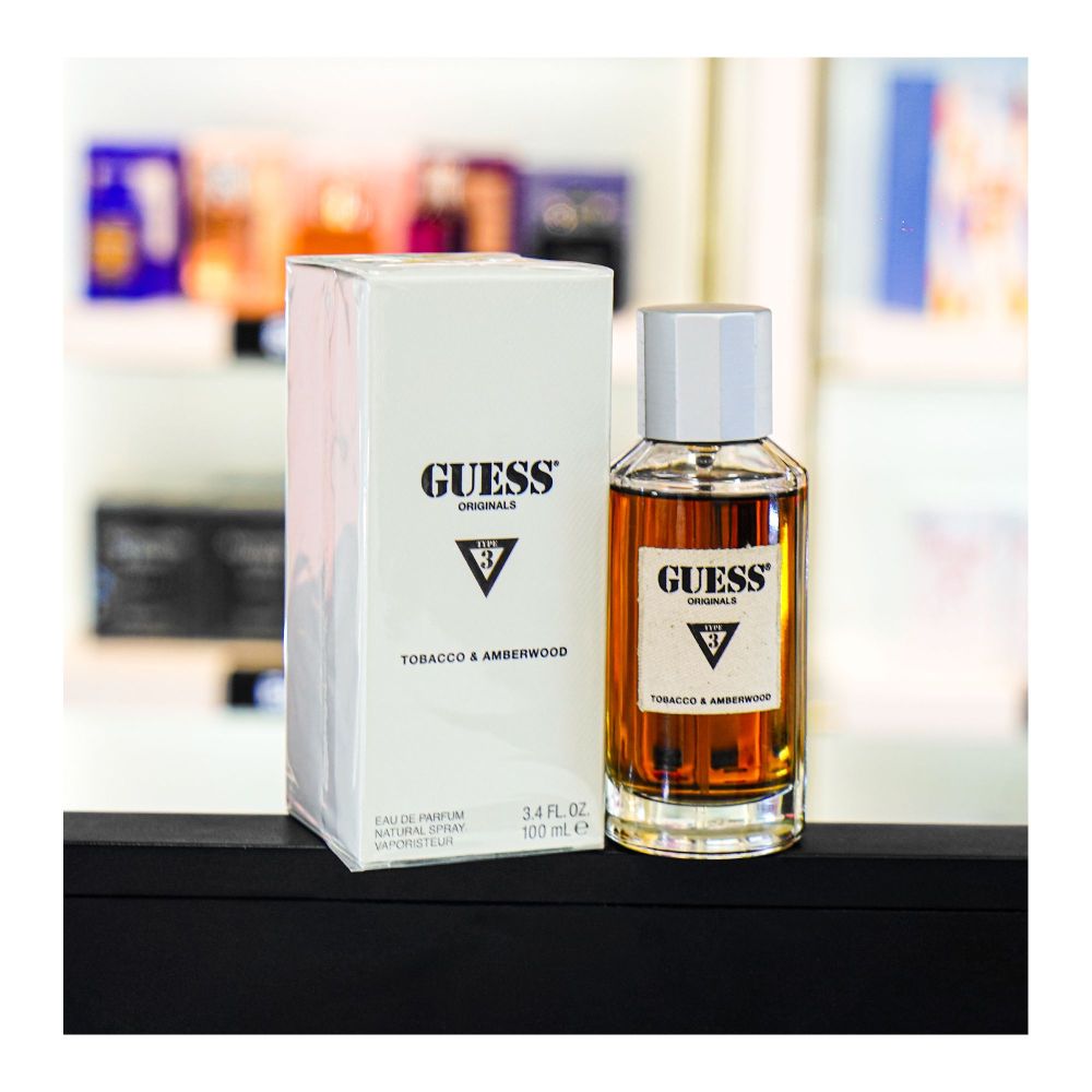 Guess Originals Type 3 Tobacco & Amberwood Perfume, Eau de Parfum, For Men & Women, 100ml | United States | Fragrance For Women