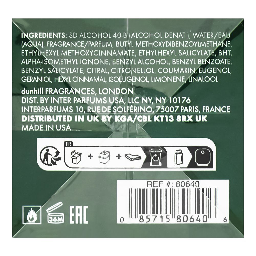 Dunhill Icon Racing Green, Eau de Parfum, 100ml | France | Fragrance For Men
