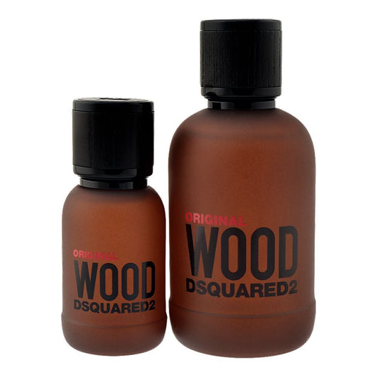Dsquared2 Original Wood Set, Eau De Parfum 100ml+Eau De Parfum, 30ml | Italy | Fragrance For Men & Women