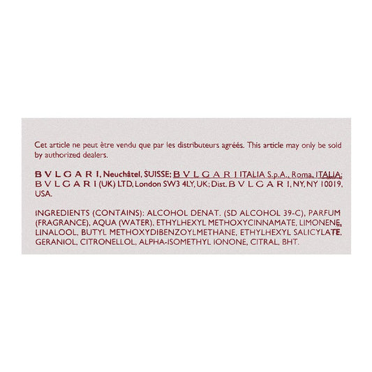 Bvlgari Omnia Crystalline, Eau de Toilette, 100ml | Italy | Fragrance For Women