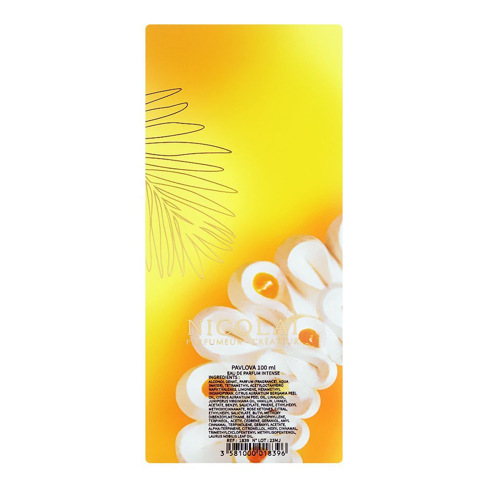 Nicolai Pavlova Intense Eau De Parfum, 100ml | France | Fragrance For Men & Women