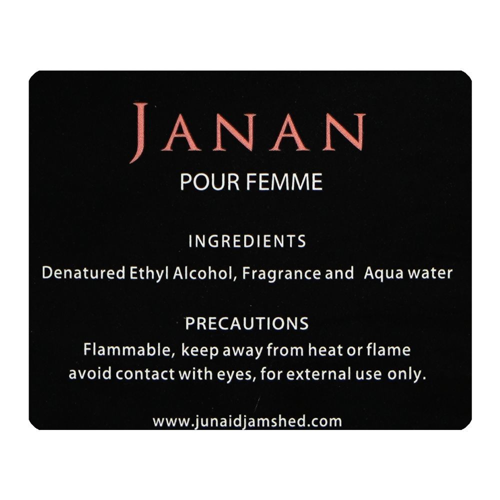 Junaid Jamshed J. Janan Pour Femme, Eau De Parfum, 30ml | Nationwide | Fragrance For Women