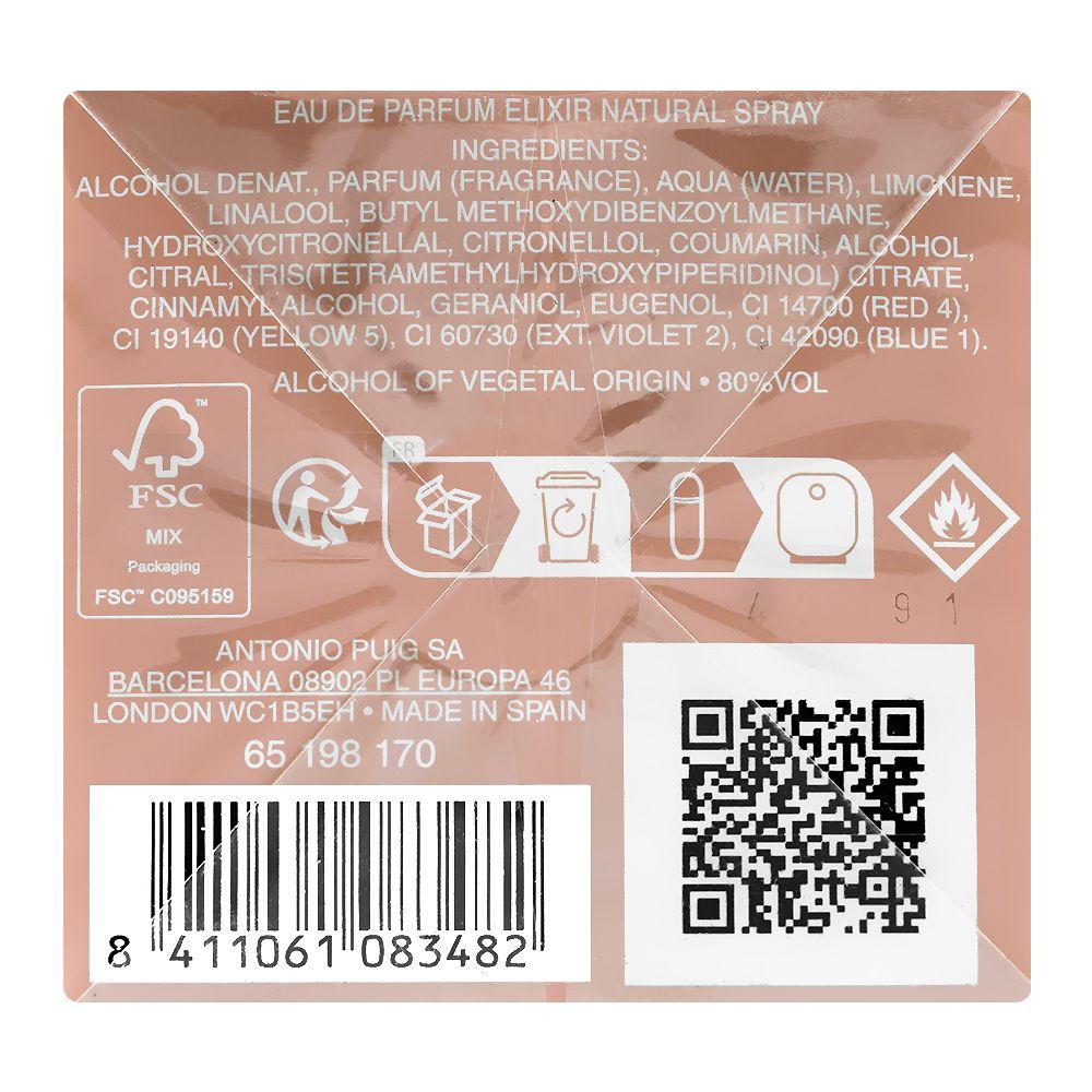 Carolina Herrera 212 Vip Rose Nyc Elixir, Eau De Parfum, 80ml | Spain | Fragrance For Women