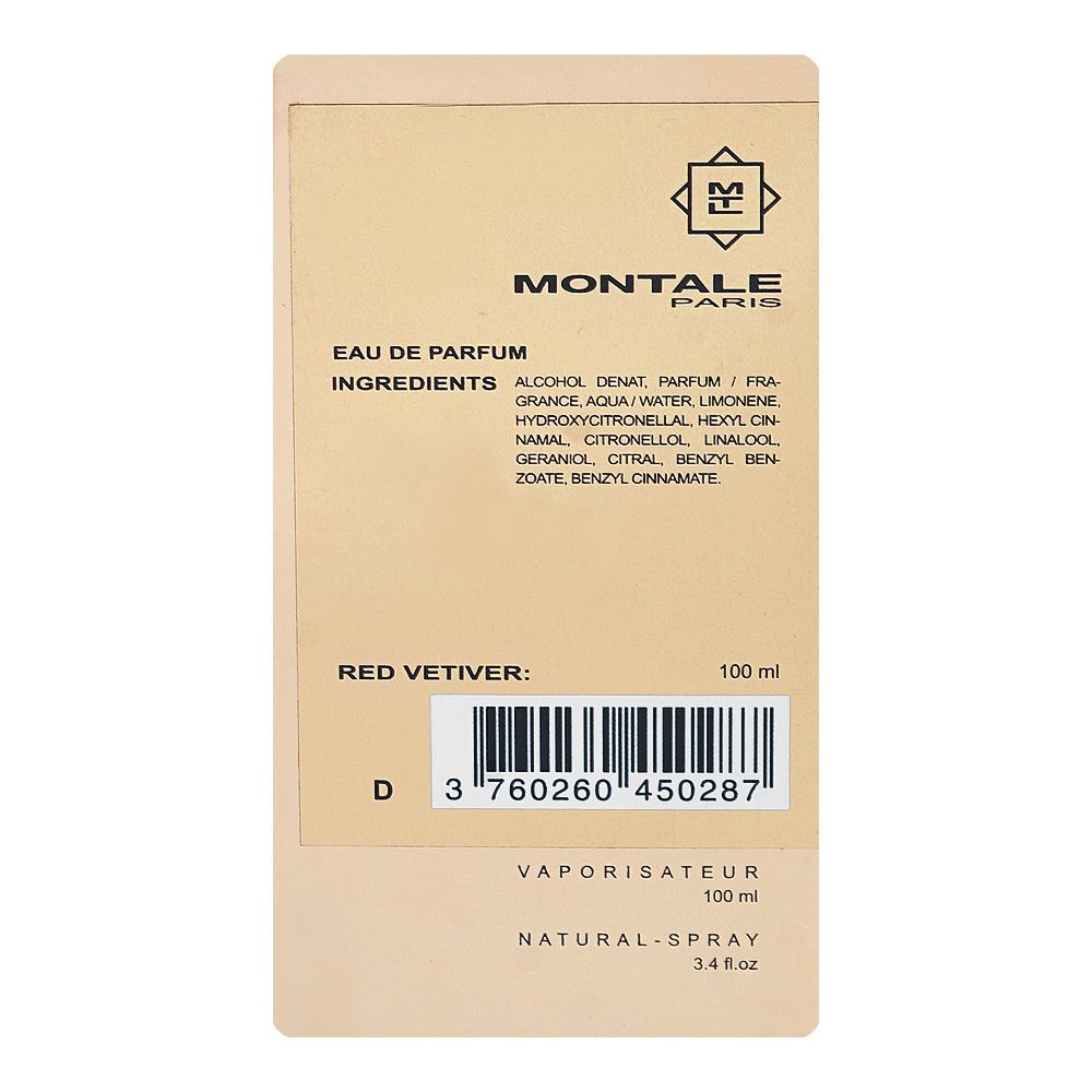 Montale Red Vetiver, Eau De Parfum, 100ml | France | Fragrance For Men