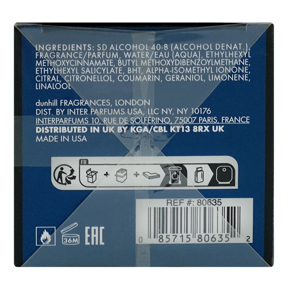 Dunhill Icon Racing Blue For Men, Eau De Parfum, 100ml | United Kingdom | Fragrance For Men