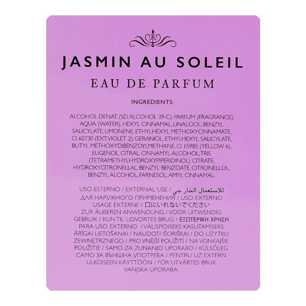 Versace Atelier Jasmine Au Soleil, Eau De Parfum, 100ml | Italy | Fragrance For Men & Women