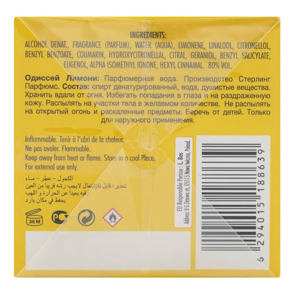 Armaf Odyssey Limoni Fresh Edition, Eau De Parfum, 100ml | United Arab Emirates | Fragrance For Men & Women