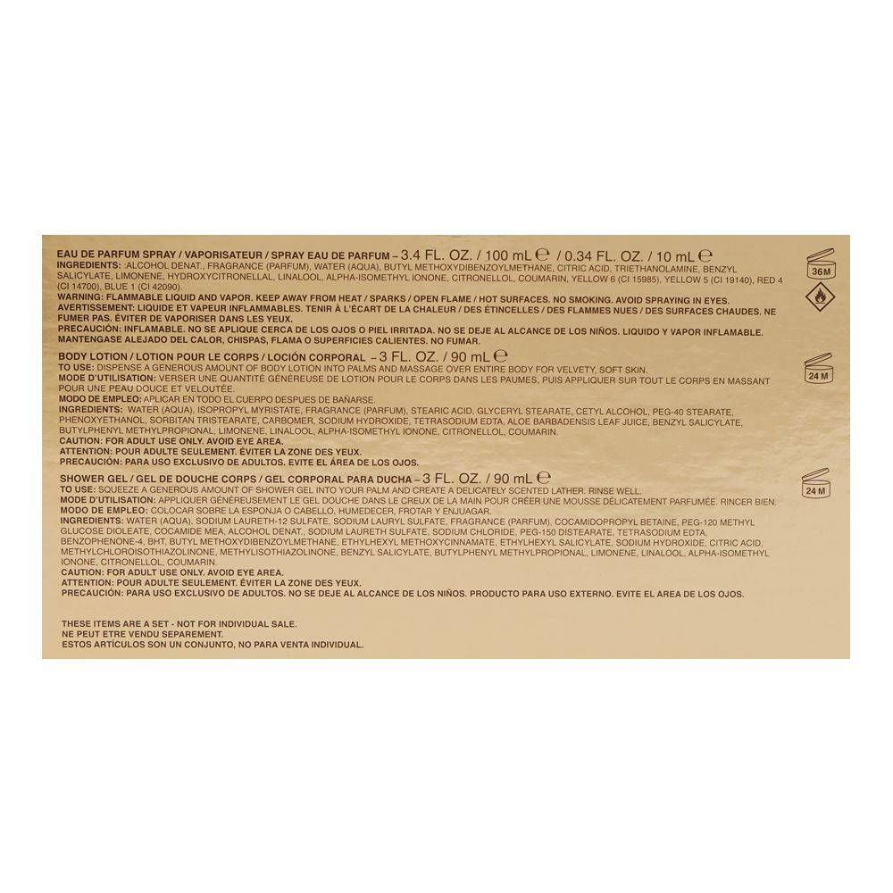 Paris Hilton Gold Rush Set, For Women, Eau De Parfum 100ml + Body Lotion 90ml + Shower Gel 90ml | United States | Fragrance For Women