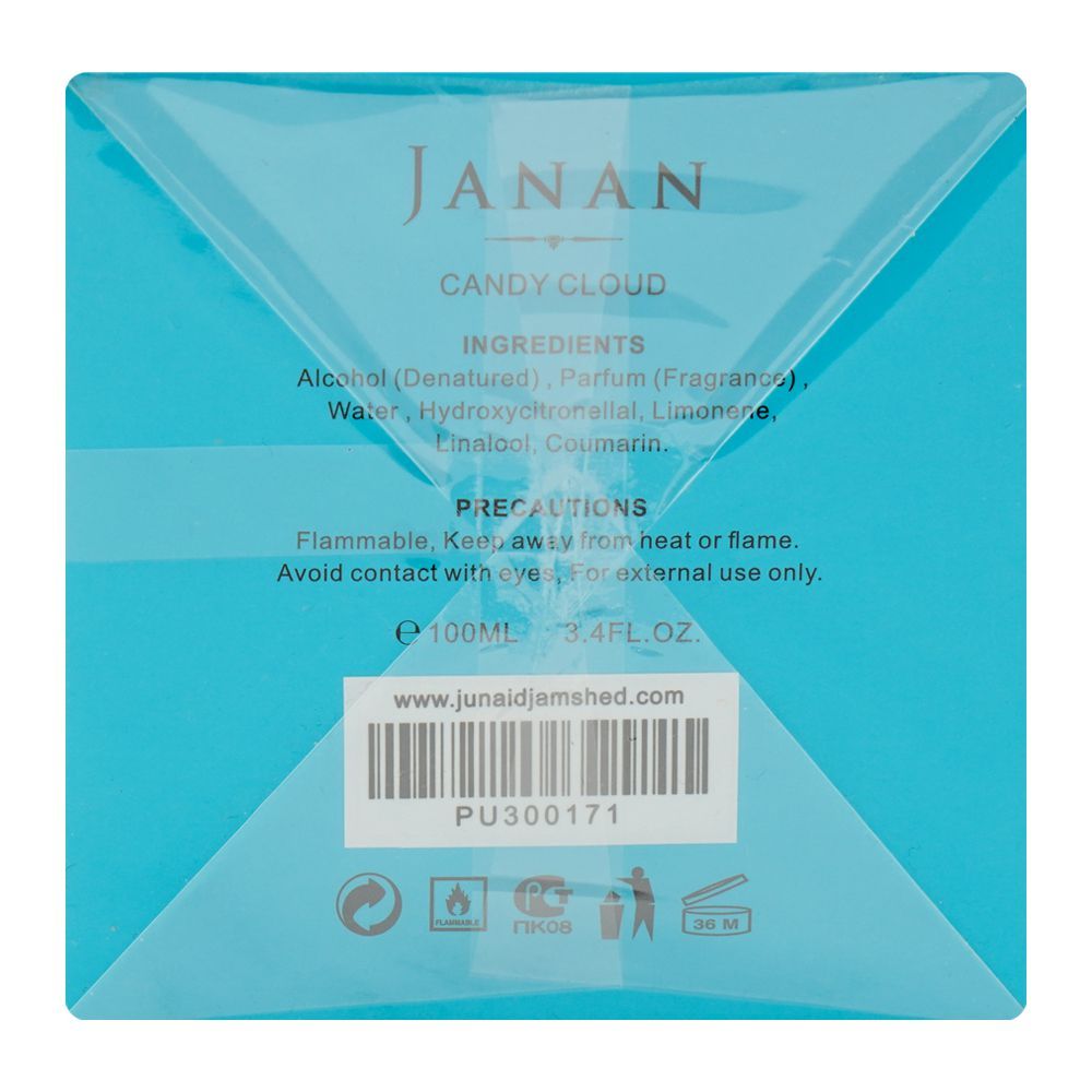 Junaid Jamshed J. Janan Candy Cloud, Eau De Parfum, 100ml | Nationwide | Fragrance For Men & Women