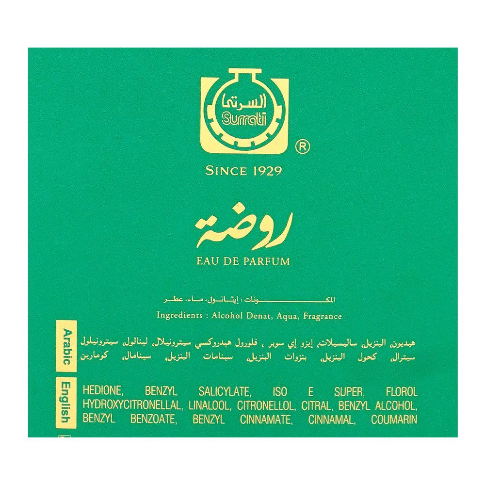 Surrati Heritage Collection Rawda, Eau De Parfum, 140ml | Saudi Arabia | Fragrance For Men & Women