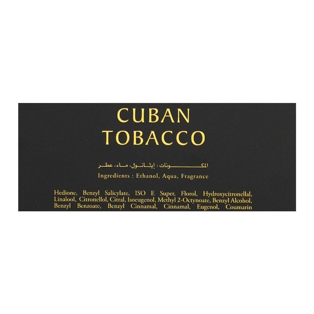 Surrati Cuban Tobacco Extrait De Aoud, 100ml | Saudi Arabia | Fragrance For Men & Women