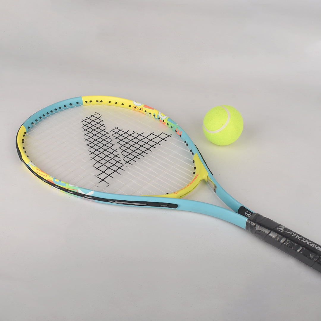 PROKENNEX Tennis Racket - ACE 25 Junior Strung Blue/Yellow | Prokennex Tennis Racket | Tennis Racket