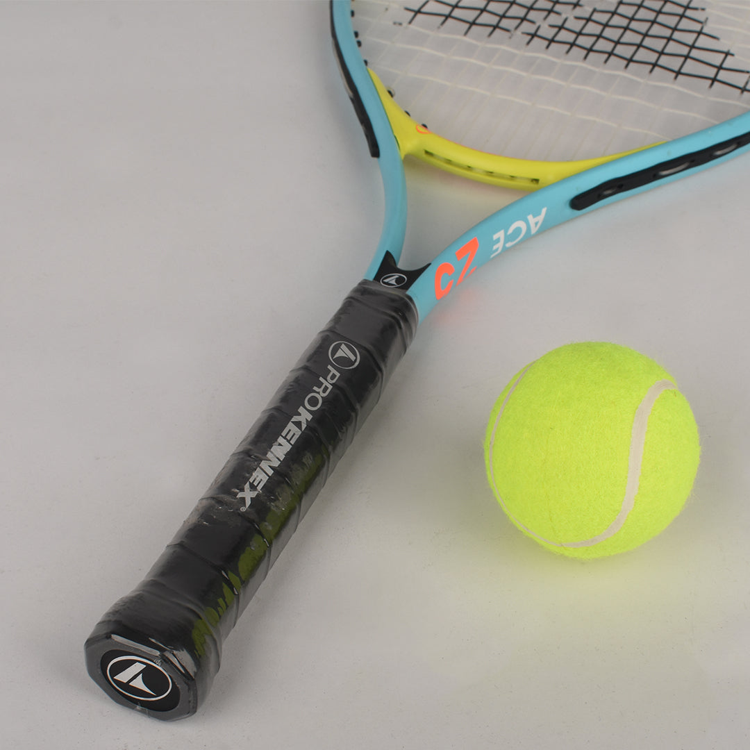 PROKENNEX Tennis Racket - ACE 25 Junior Strung Blue/Yellow | Prokennex Tennis Racket | Tennis Racket