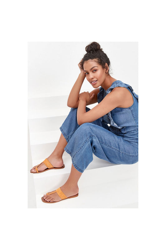 Toe Loop Mule Sandals