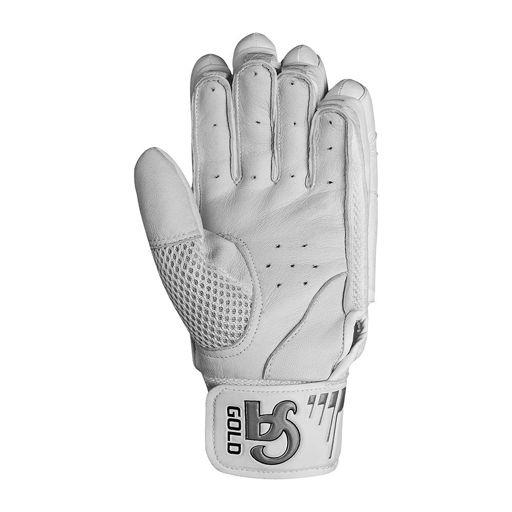 CA Cricket Batting Gloves - Gold Dragon For Adults - Left Handed White/Silver | CA Cricket Batting Gloves | Cricket