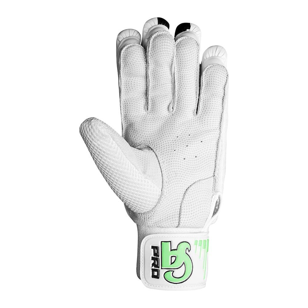 CA Cricket Batting Gloves - Pro 15000 For Adults - Right Handed White/Green | CA Cricket Batting Gloves | Cricket