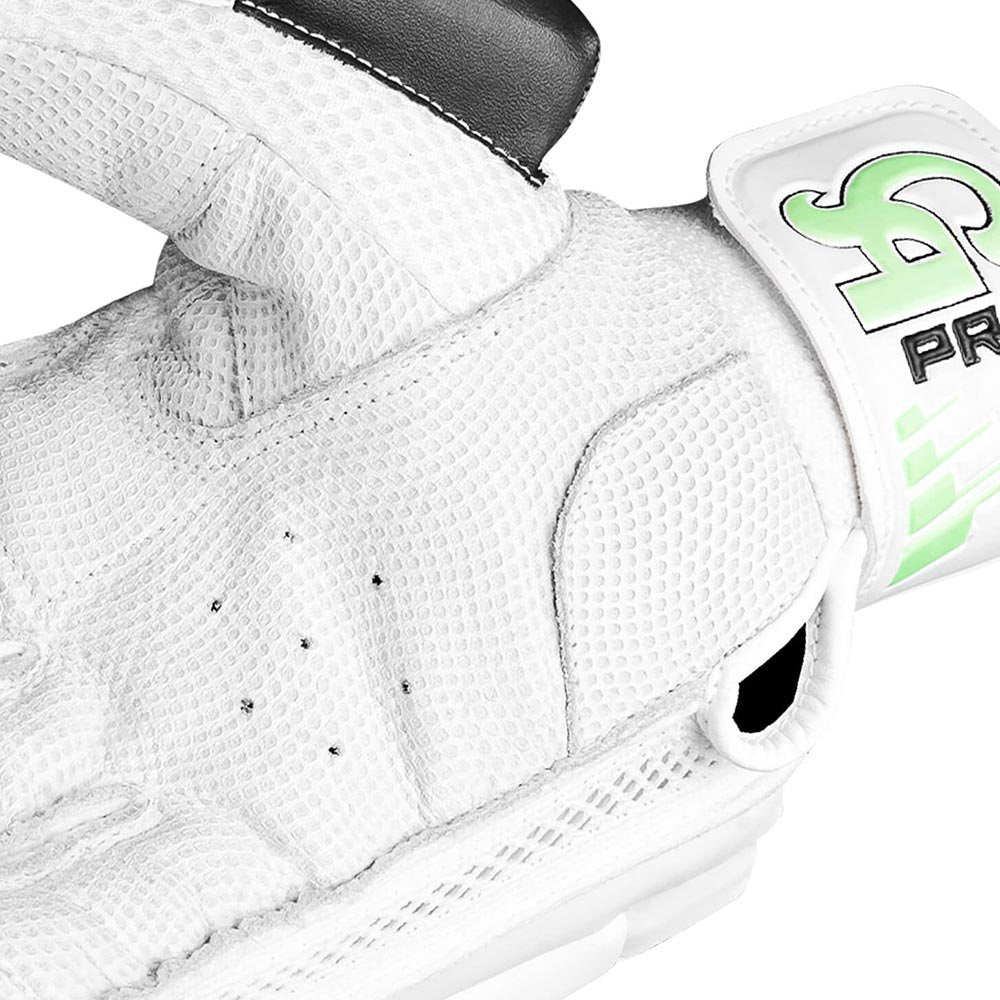 CA Cricket Batting Gloves - Pro 15000 For Adults - Right Handed White/Green | CA Cricket Batting Gloves | Cricket