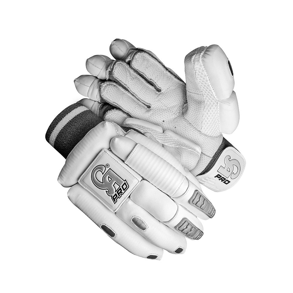 CA Cricket Batting Gloves - Pro Dragon For Adults - Right Handed White/Silver | CA Cricket Batting Gloves | Cricket