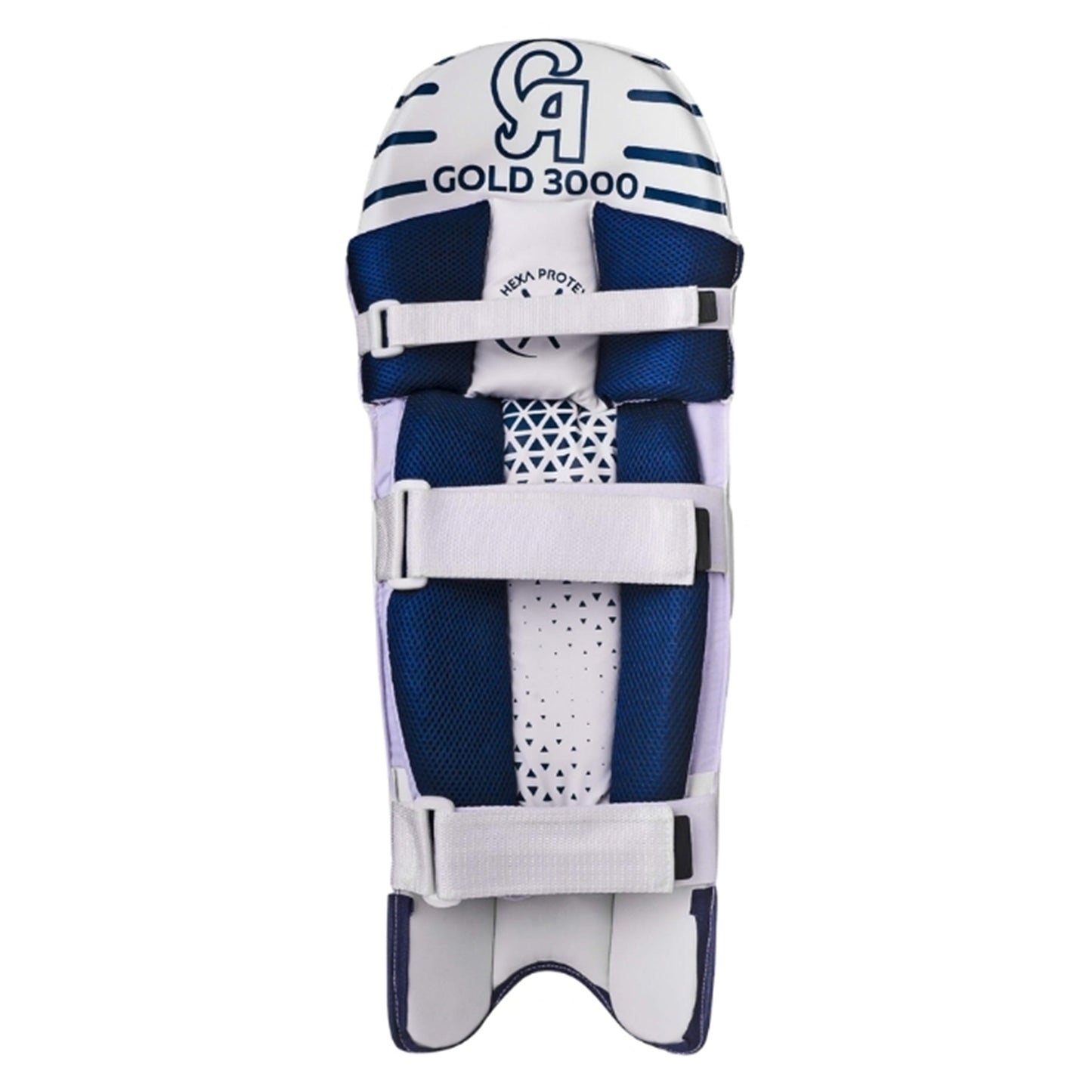 CA Cricket Batting Pad - GOLD 3000 Right Handed White/Blue | CA Cricket Batting Pad | Cricket