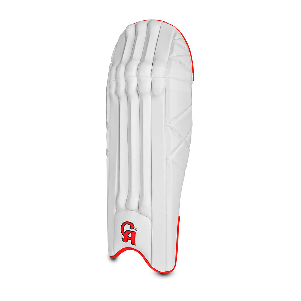 CA Cricket Batting Pad - Gold Player Edition Right Handed White/Red | CA Cricket Batting Pad | Cricket
