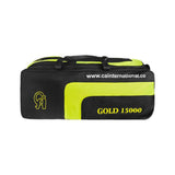 CA Cricket Kit Bag - Gold 15000 with Wheels Black/Lime | CA Cricket Kit Bag | Cricket