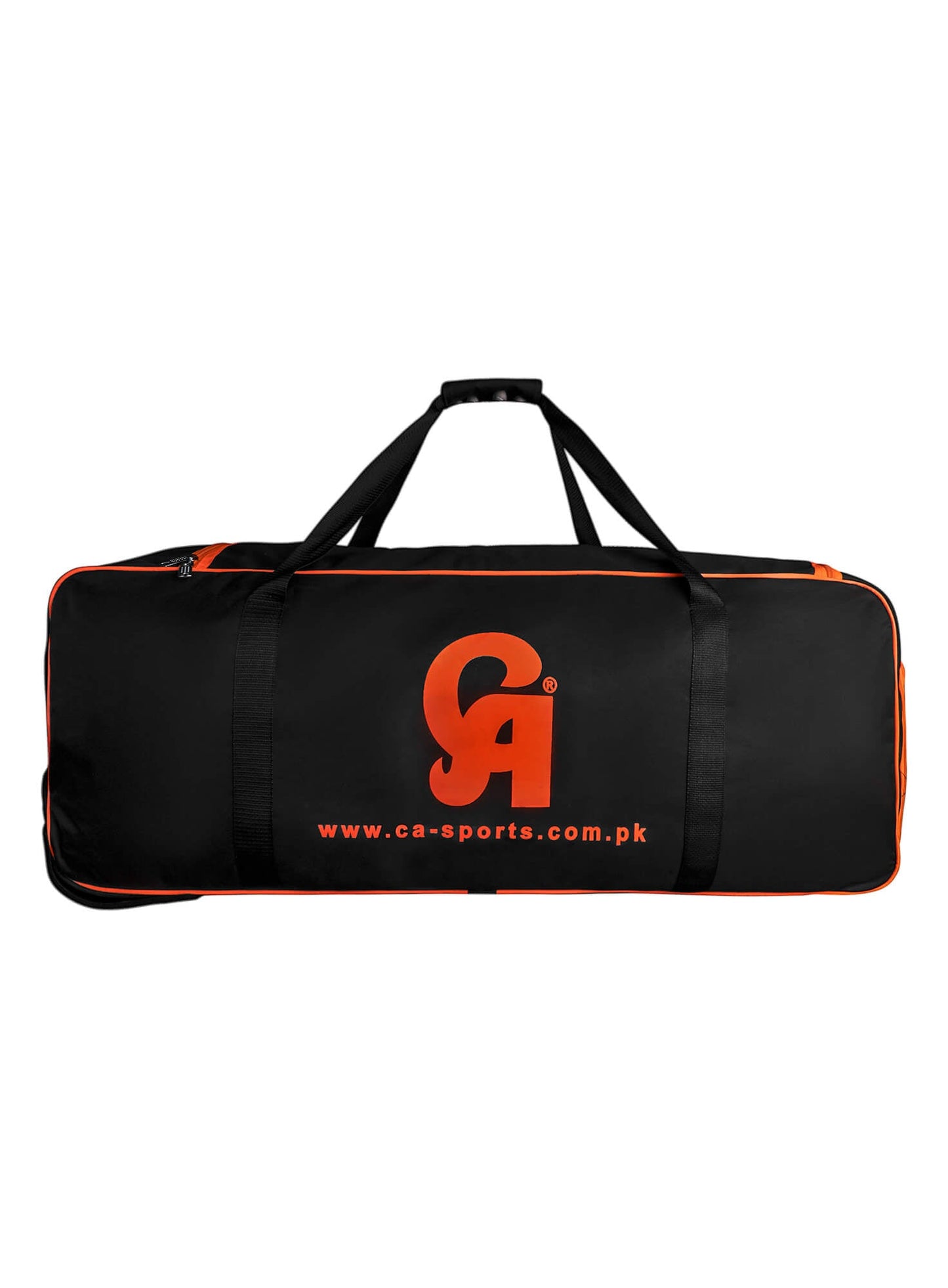 CA Cricket Kit Bag - PRO 5000 with Wheels Black/Orange | CA Cricket Kit Bag | Cricket