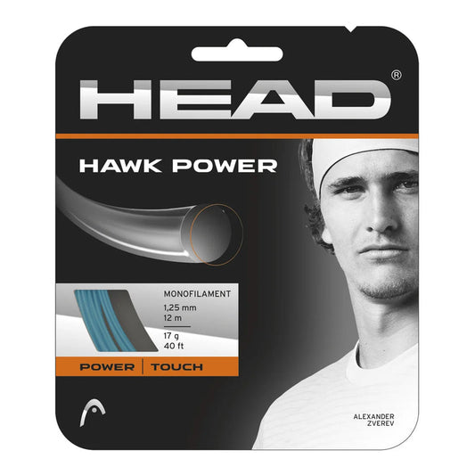 HEAD Tennis String - hawk Power Monofilamnet 12M Petrol | Head Tennis String | Tennis String