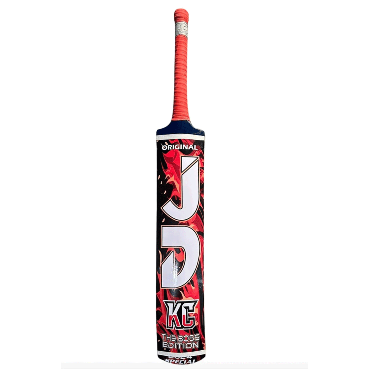 JD Cricket Tapeball Bat - KC Boss Edition Srilankan Coconut Wood Red | JD Cricket Tapeball Bat | Cricket