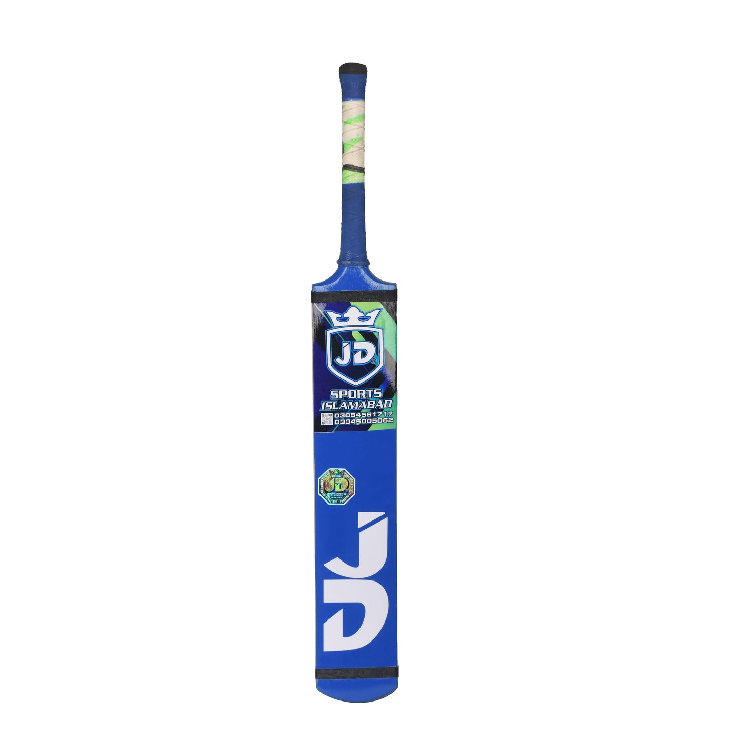 JD Cricket Tapeball Bat - Millat Sports Srilankan Coconut Wood - Blue | JD Cricket Tapeball Bat | Cricket