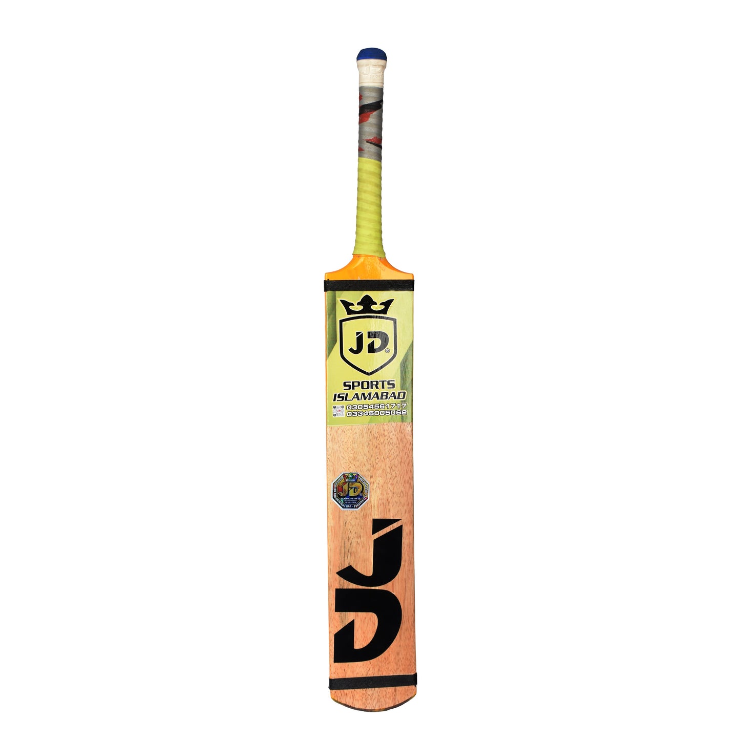 JD Cricket Tapeball Bat - Millat Sports Srilankan Coconut Wood - Orange/Yellow | JD Cricket Tapeball Bat | Cricket