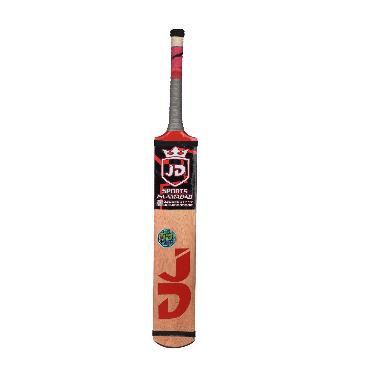 JD Cricket Tapeball Bat - Millat Sports Srilankan Coconut Wood - Red | JD Cricket Tapeball Bat | Cricket