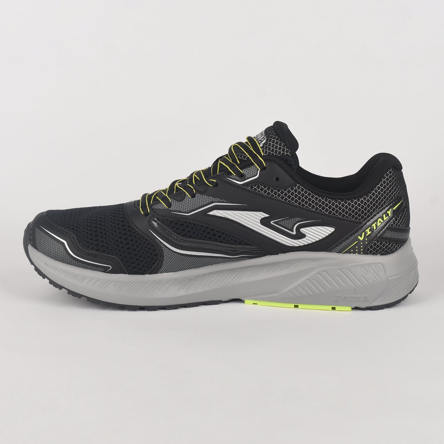 JOMA Mens Running Shoes - Vitaly Negro 2434 Black/Yellow | Joma Men Shoes | Running Shoes