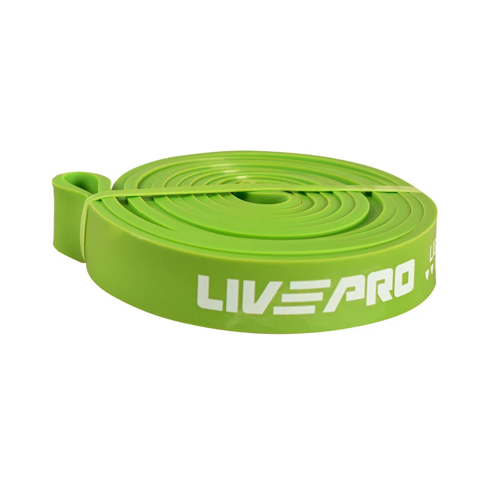 Livepro Super Band Large Latex Loop Resistance Band 25-65lbs Green 22mm Lp8410 | Livepro Loop Resistance Band | Loop Resistance Band