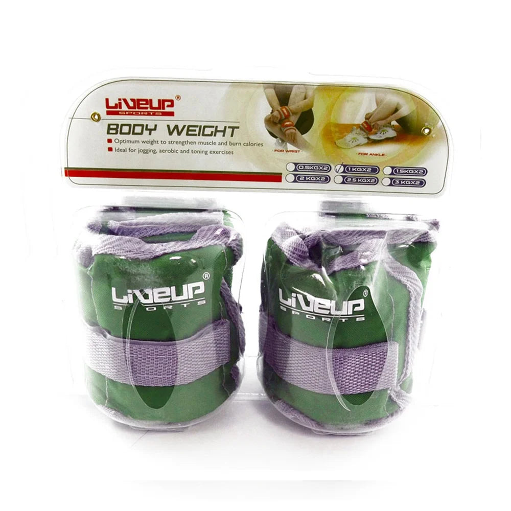 Liveup Wrist & Ankle Weight 2KG Pair LS3011 | Liveup Body Weight | Body Weight