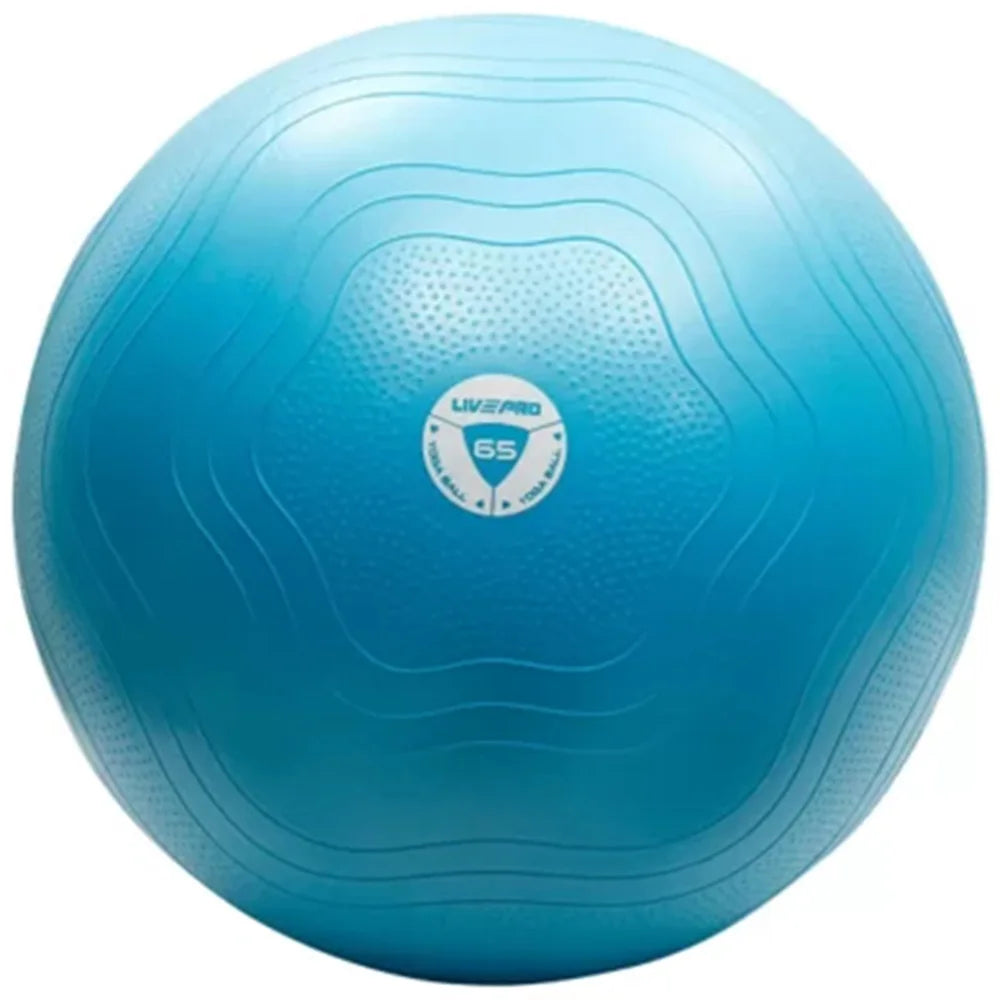 Livepro Gym Ball 65cm Anti Burst - Blue LP8201 | Livepro Gym Ball | Gym Ball