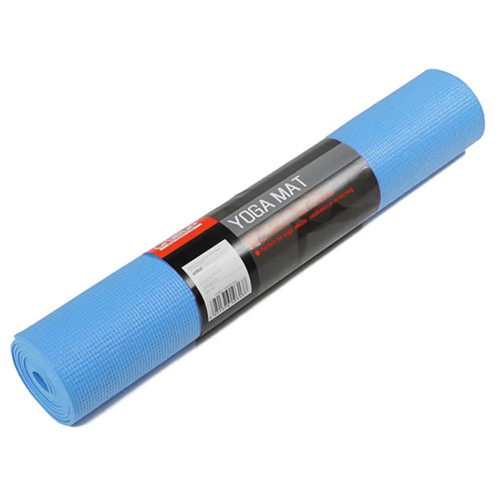 Liveup Exercise Yoga Mat PVC 4mm Blue LS3231 | Liveup Multipurpose Stretch Matt | Stretch Matt