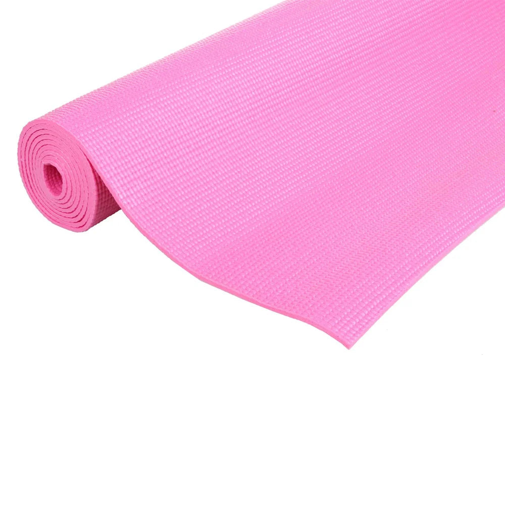 Liveup Exercise Yoga Mat PVC 4mm Pink LS3231 | Liveup Multipurpose Stretch Matt | Stretch Matt