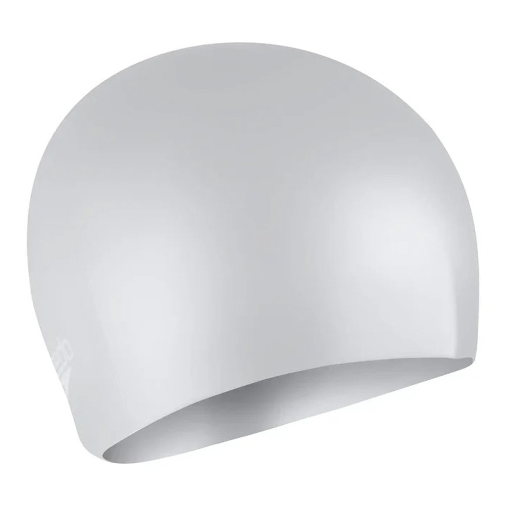 Speedo Swimming Cap - Silicon Long Hair Cap For Adults - Silver Model 80616817273 | Speedo Adult Cap | Swimming Cap