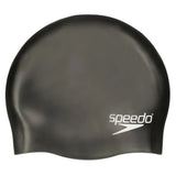 Speedo Swimming Cap Silicone Plain Moulded Swim Cap Juniors - Black | Speedo Junior Cap | Swimming Cap