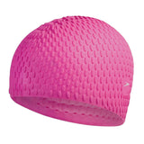 Speedo Swimming Bubble Cap Silicon Adult - Pink | Speedo Adult Cap | Swimming Cap