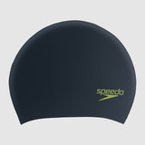 SPEEDO Swimming Cap - Long Hair Cap Junior Silicon Black/Green 812809F952 | Speedo Junior Cap | Swimming Cap