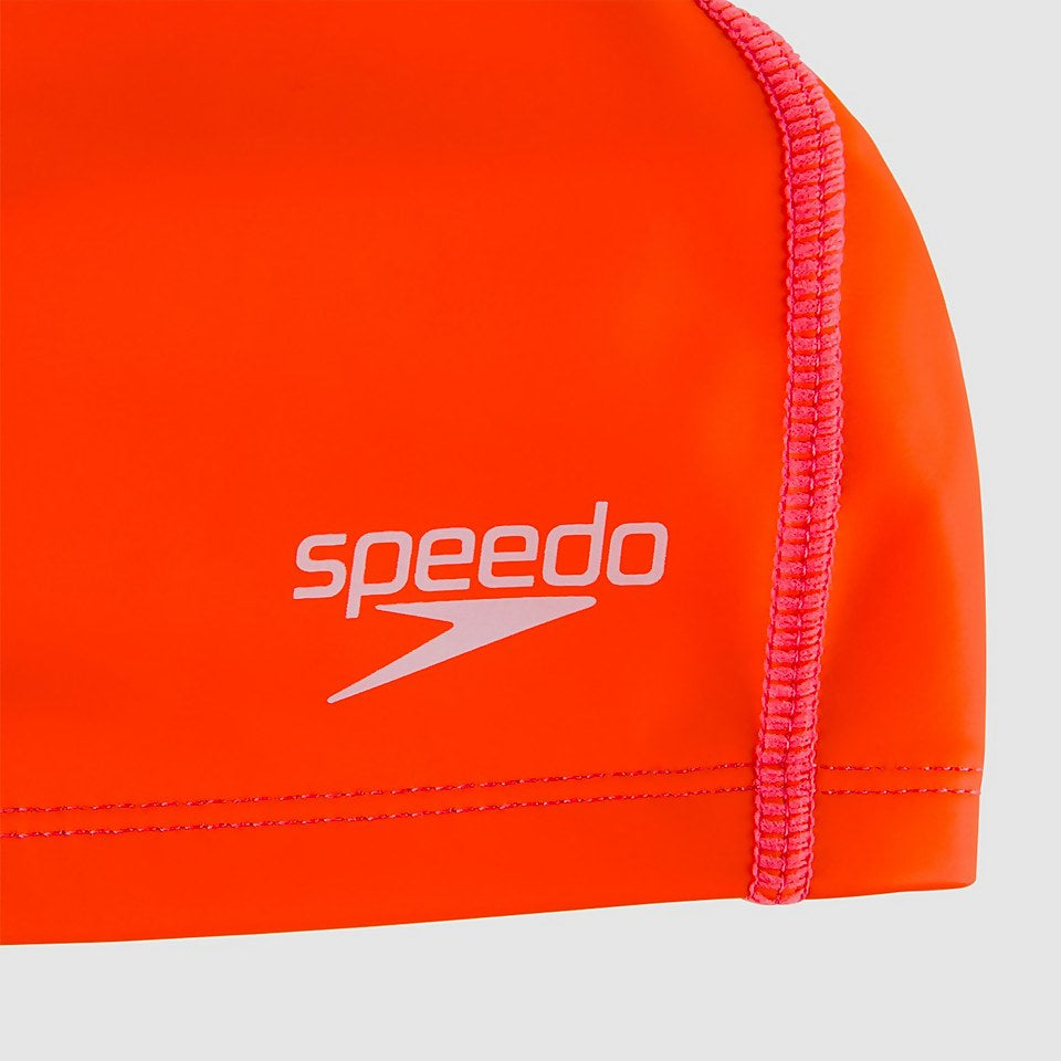 SPEEDO Swimming Cap - Pace Cap Adult Polyester - Orange 8720641288 | Speedo Adult Cap | Swimming Cap