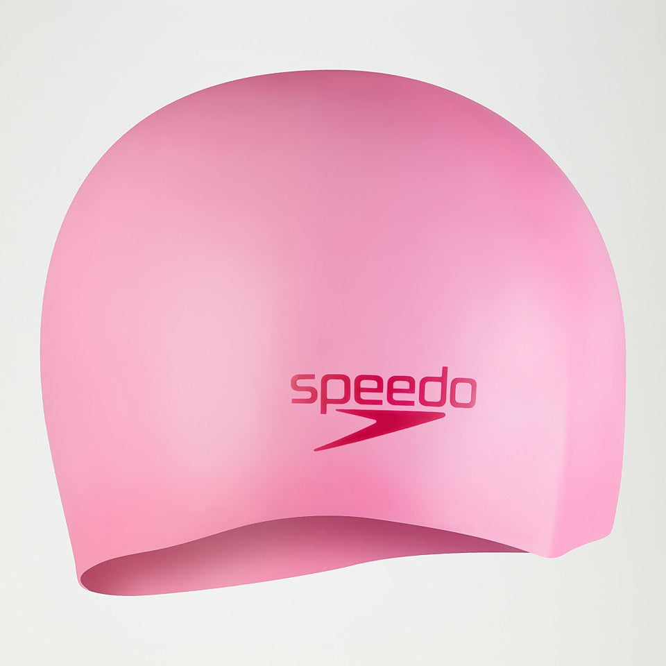 SPEEDO Swimming Cap - Plain Moulded Cap Junior Silicon - Pink 870984B495 | Speedo Junior Cap | Swimming Cap