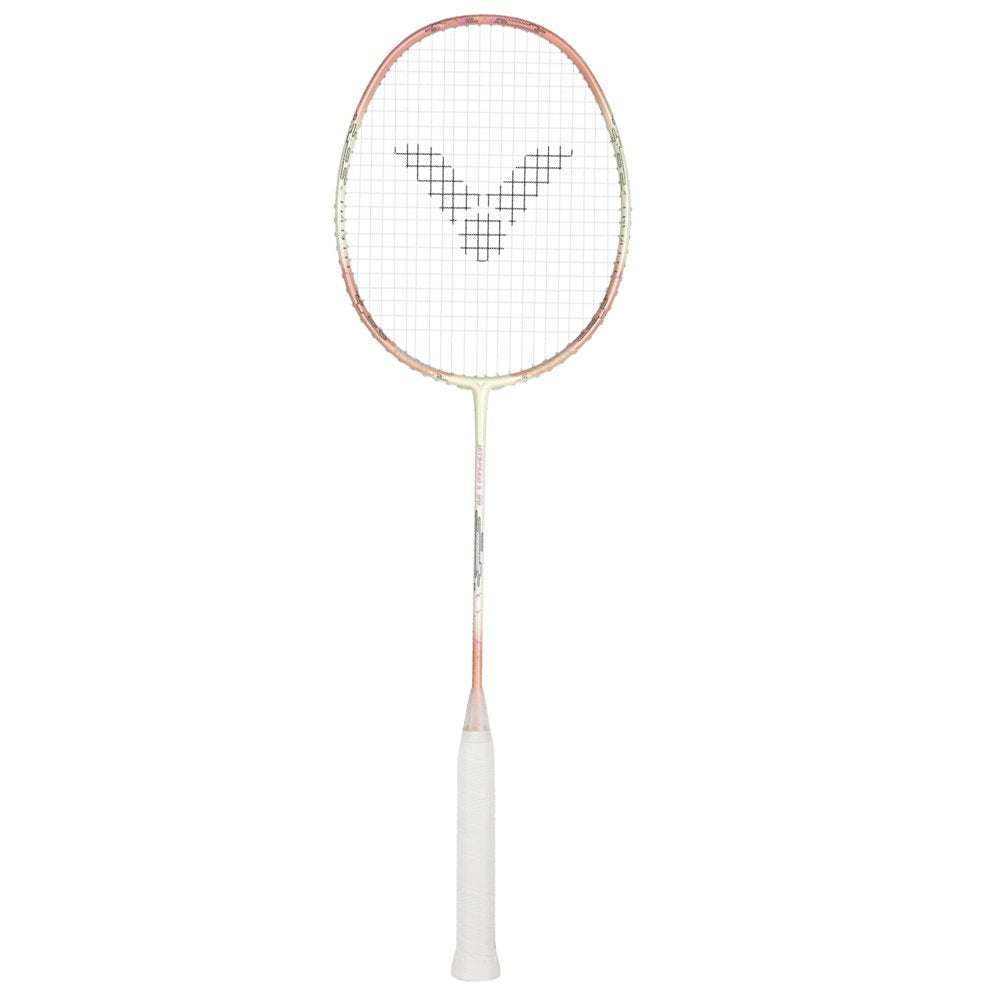 Victor Badminton Racket - Jet Speed S99 - 4U 28LBS Strung - Pink/Cream | Victor Badminton Racket | Badminton