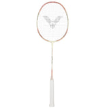 Victor Badminton Racket - Jet Speed S99 - 4U 28LBS Strung - Pink/Cream | Victor Badminton Racket | Badminton