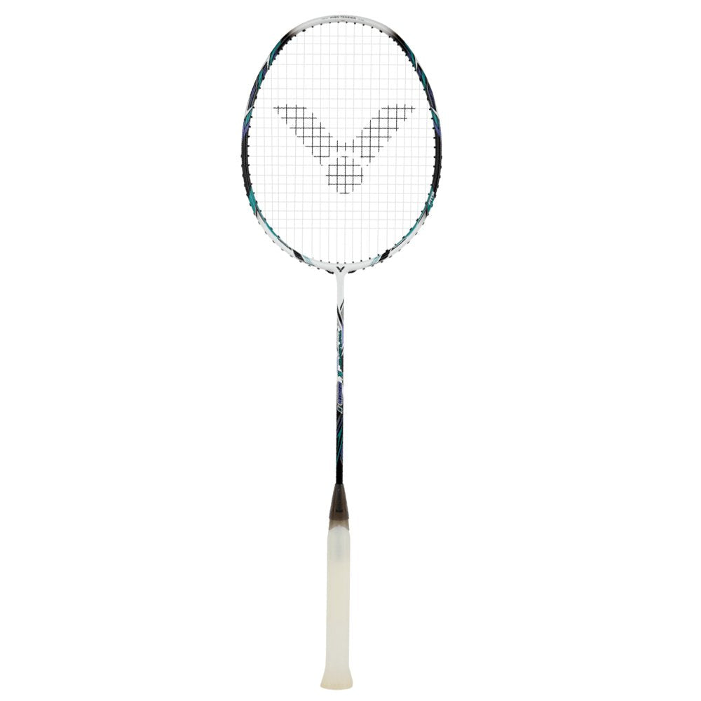 Victor Badminton Racket - Thruster K220H II - 4U 35LBS Strung - White/Black | Victor Badminton Racket | Badminton