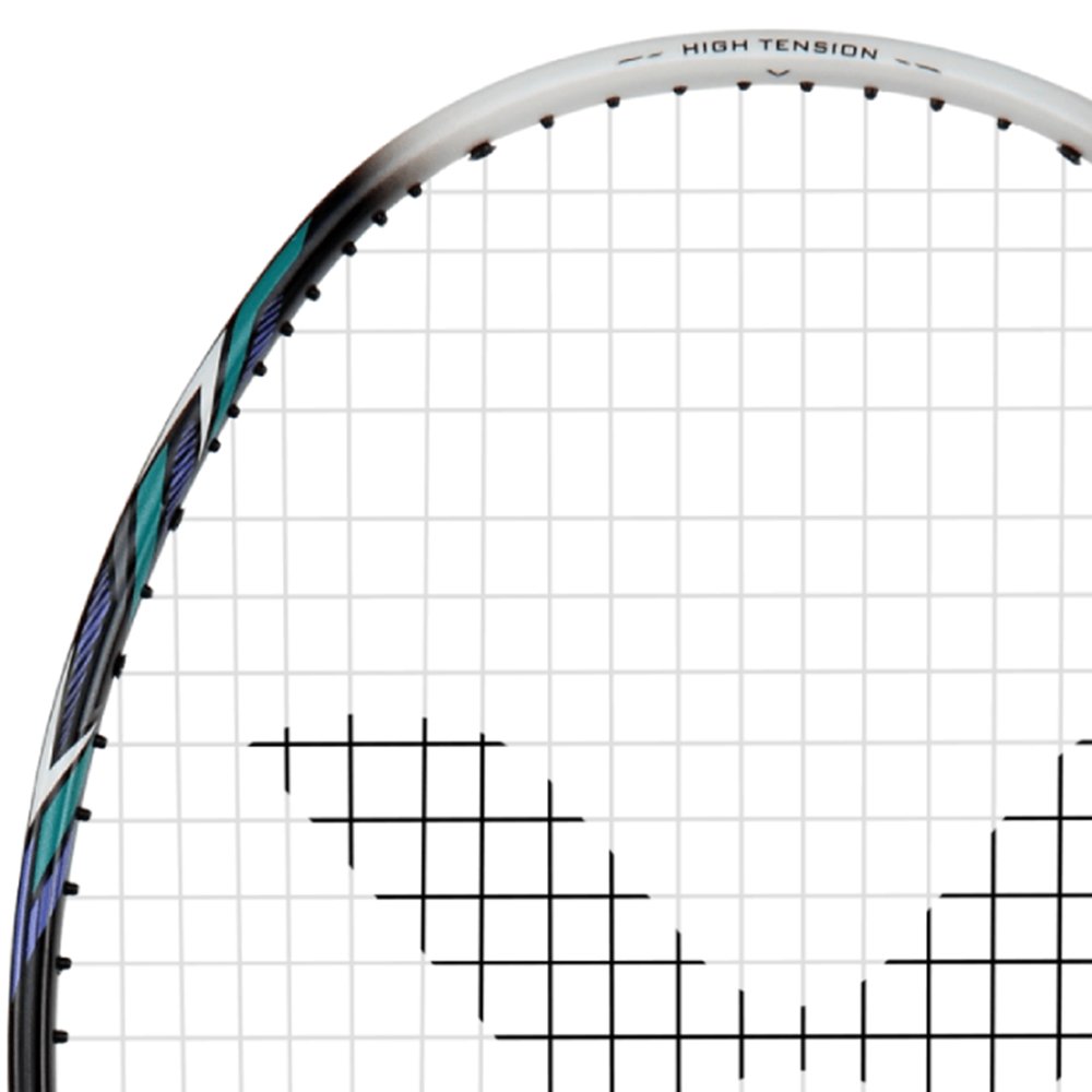 Victor Badminton Racket - Thruster K220H II - 4U 35LBS Strung - White/Black | Victor Badminton Racket | Badminton