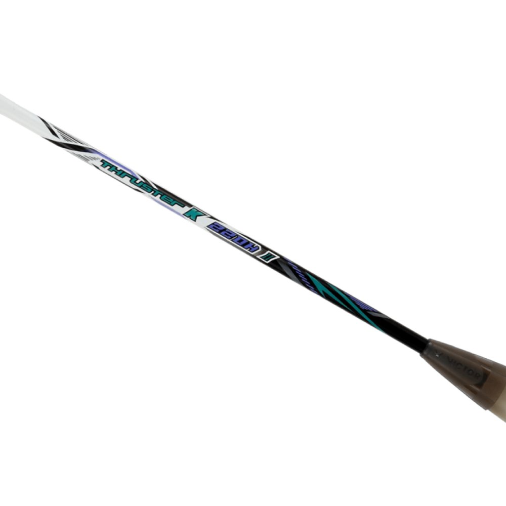 Victor Badminton Racket - Thruster K220H II - 4U 35LBS Strung - White/Black | Victor Badminton Racket | Badminton