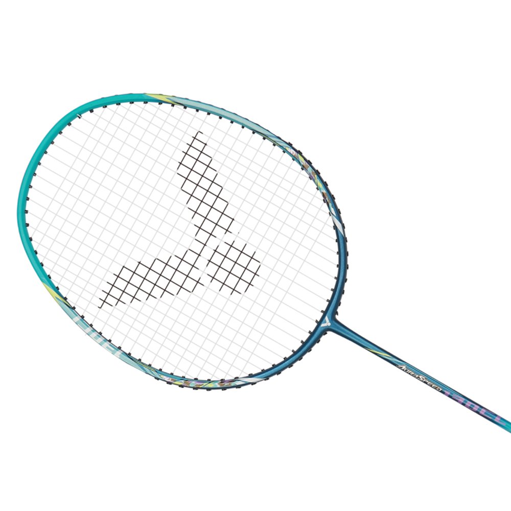 Victor Badminton Racket - Aura Speed 130CL 4U Strung Cyan/Blue | Victor Badminton Racket | Badminton