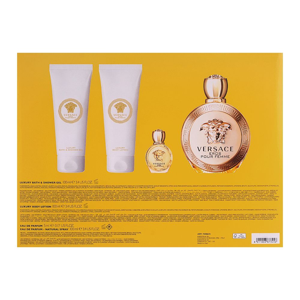 Versace Eros Pour Femme Perfume Set | Italy | For Women